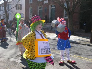 Clowns in the parade