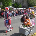 Clowns in the parade